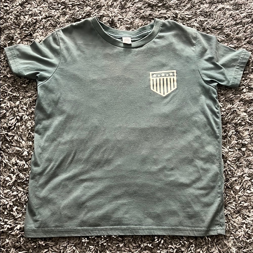 Kids Green T-Shirt with Shield Design